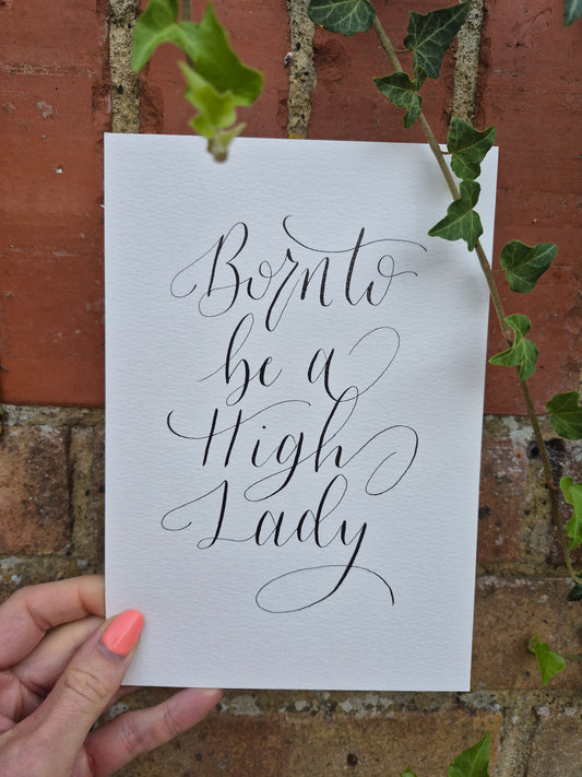 A5 Born to be a High Lady