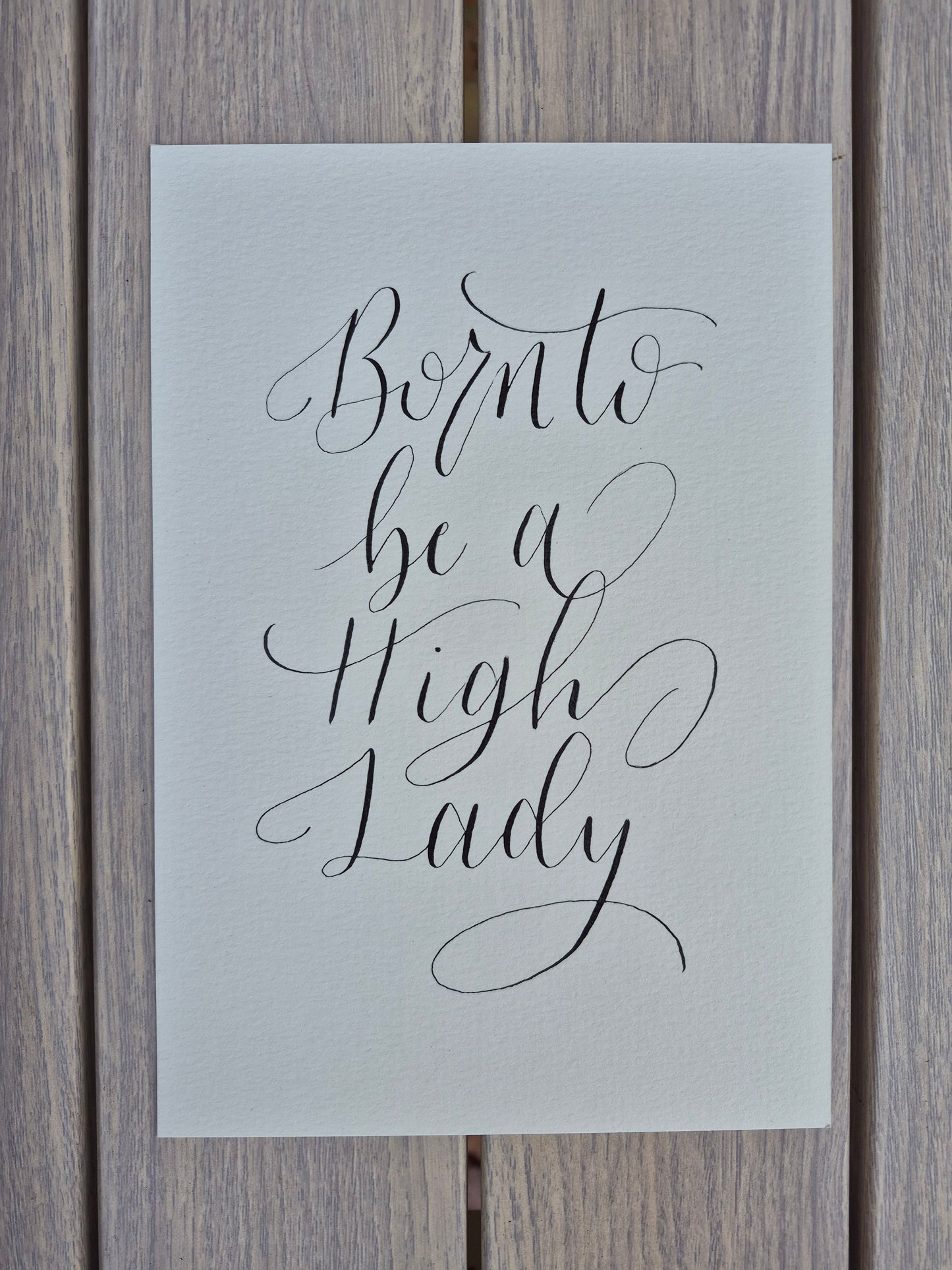 A5 Born to be a High Lady