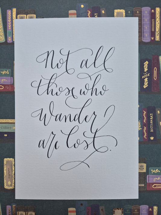 A5 Not all those who wander are lost